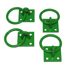 (Pack of 4, Green) Horse Tie Rings on Plates (Choice or Colour & Qty)