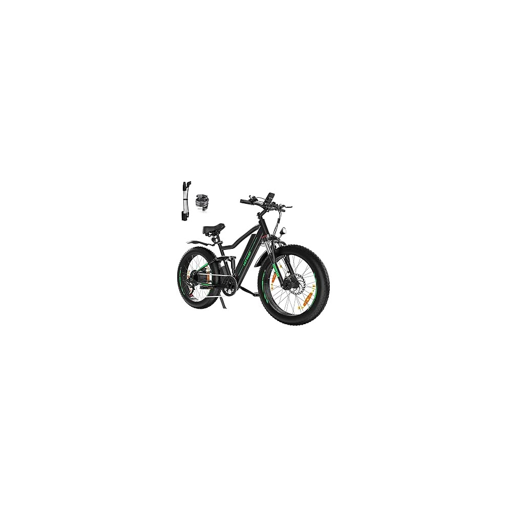 Hitway E-Bike,Bk9 Bicycle 250W Mountain Bike 55-80km 26" Fat Tire