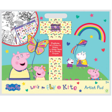 Peppa Pig Artist Pad Colour in Posters Stickers & Crayons 3+ Gift Set