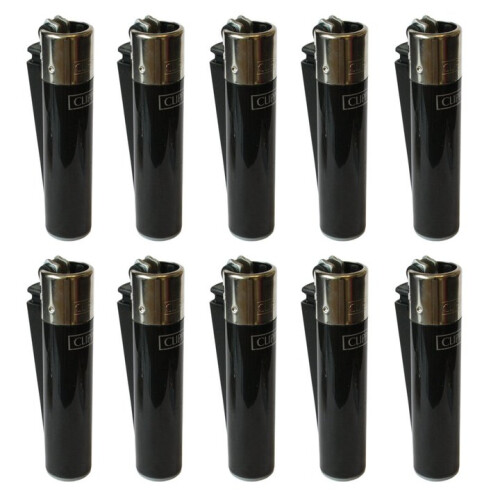 Clipper Clipper Classic Large Reusable Lighter 10 Pack (Black)