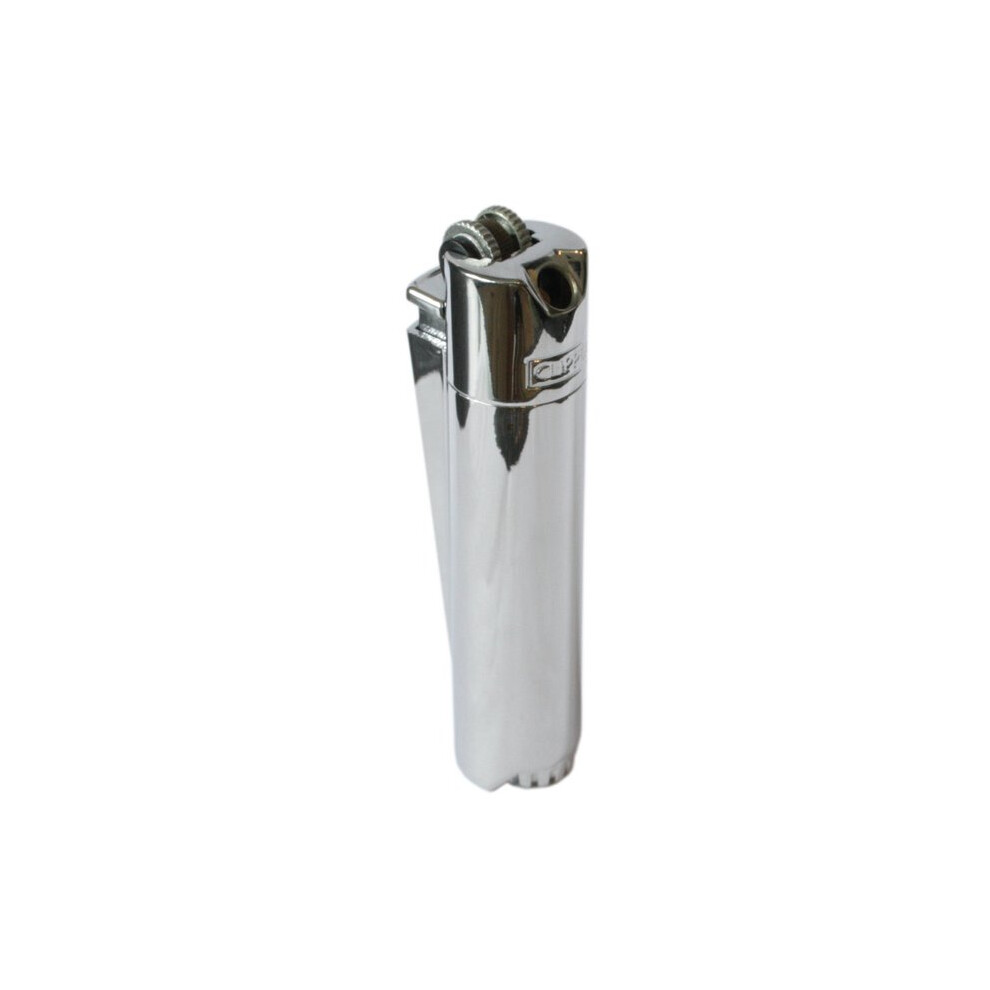 Clipper Metal Pipe Lighter Polished Chrome