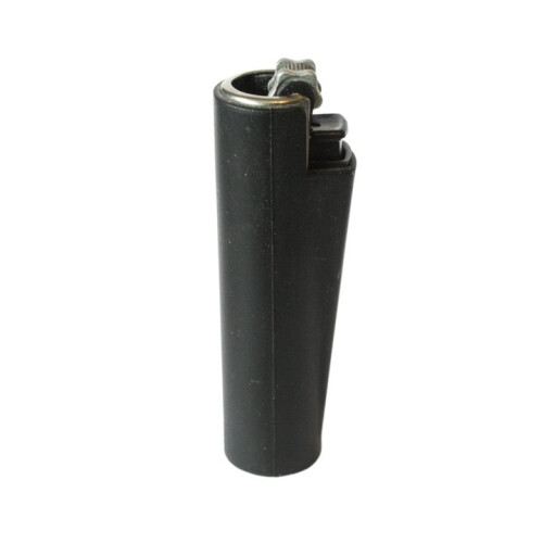 Clipper Clipper Refillable Pocket Lighter Soft Touch Rubber Black