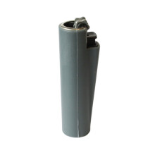 Clipper Refillable Pocket Lighter Soft Touch Rubber Grey