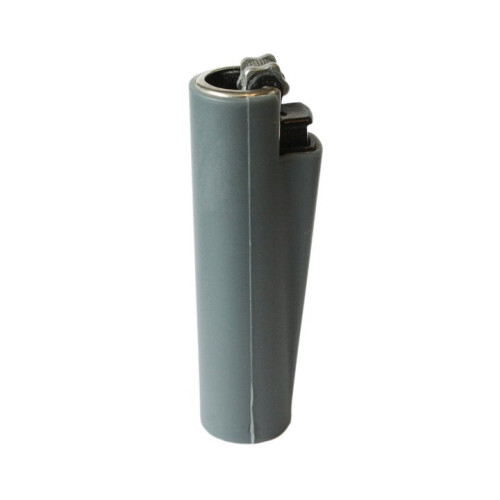 Clipper Clipper Refillable Pocket Lighter Soft Touch Rubber Grey