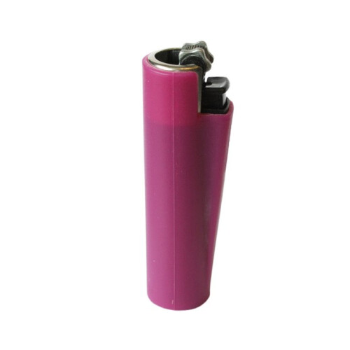 Clipper Clipper Refillable Pocket Lighter Soft Touch Rubber Pink