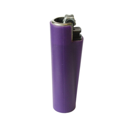 Clipper Clipper Refillable Pocket Lighter Soft Touch Rubber Purple