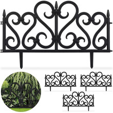 Victorian Style Fencing Garden Edging - Black