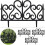 Victorian Style Fencing Garden Edging - Black 1