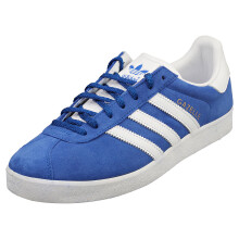 (9.5) adidas Gazelle 85 Mens Fashion Trainers in Blue White