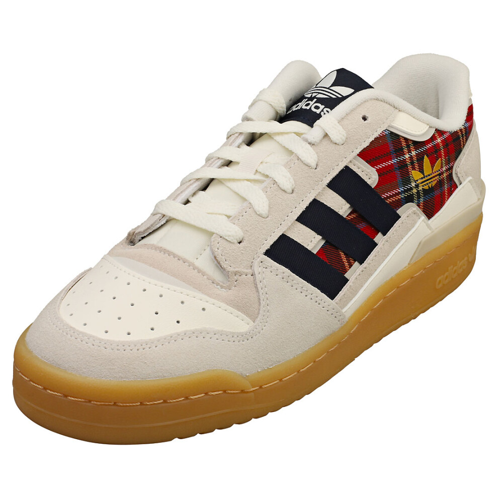 (7) adidas Forum Exhibit Low 2 Mens Fashion Trainers in White Navy