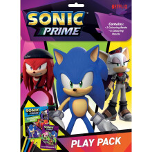 Sonic Prime Play Pack Kids Activity Set with Colouring Pencils