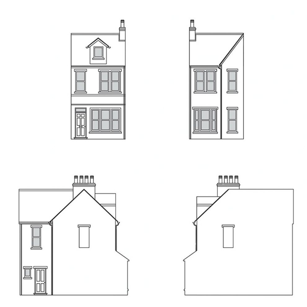 Hornby R7352 Victorian Terrace House Left Middle 1:76/OO Gauge