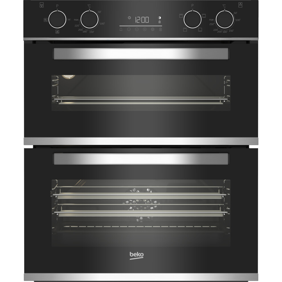 Beko bPRO 500 Built Under Electric Double Oven - Black - A/A Rated