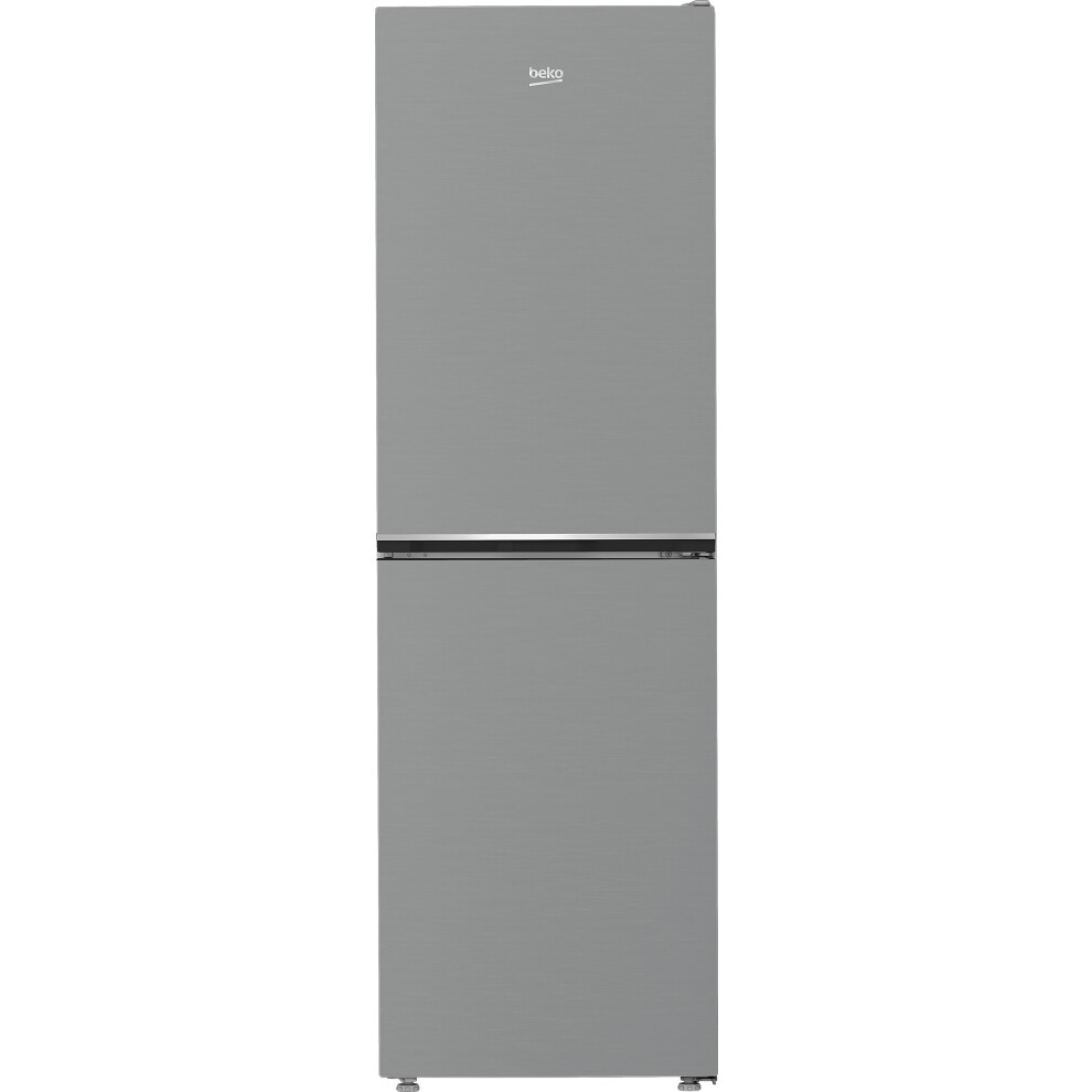 Beko Frost Free Fridge Freezer - Stainless Steel - E Rated