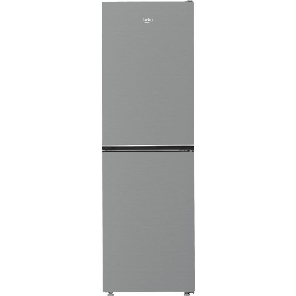 Beko Frost Free Fridge Freezer - Stainless Steel - E Rated