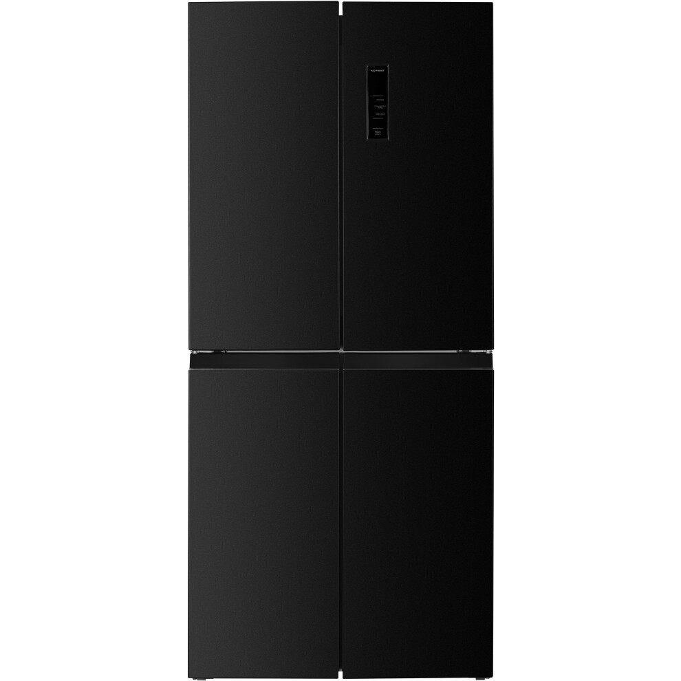 Beko HarvestFresh American Fridge Freezer - Black Steel - D Rated