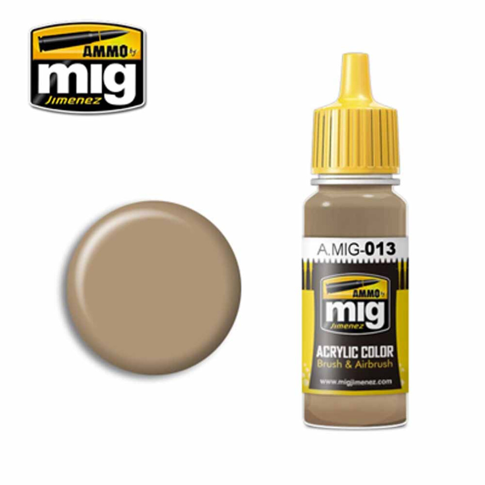 Mig Ammo Ammo By Mig Ral 8000 Gelbbraun Acrylic Waterbased Colour A.mig-013 17Ml