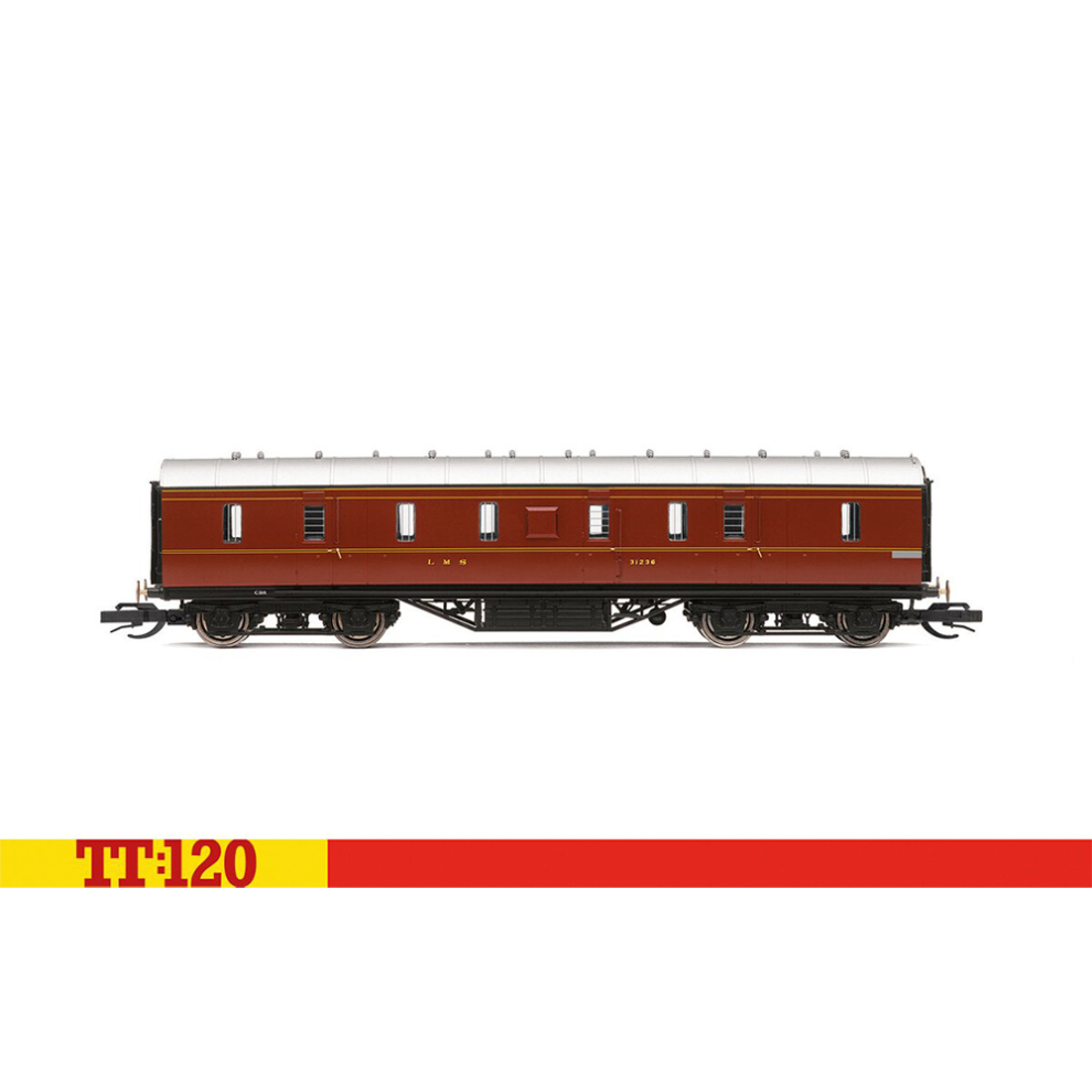 Hornby TT:120 LMS 50' Passenger Brake 31236 - Era 3 TT4010