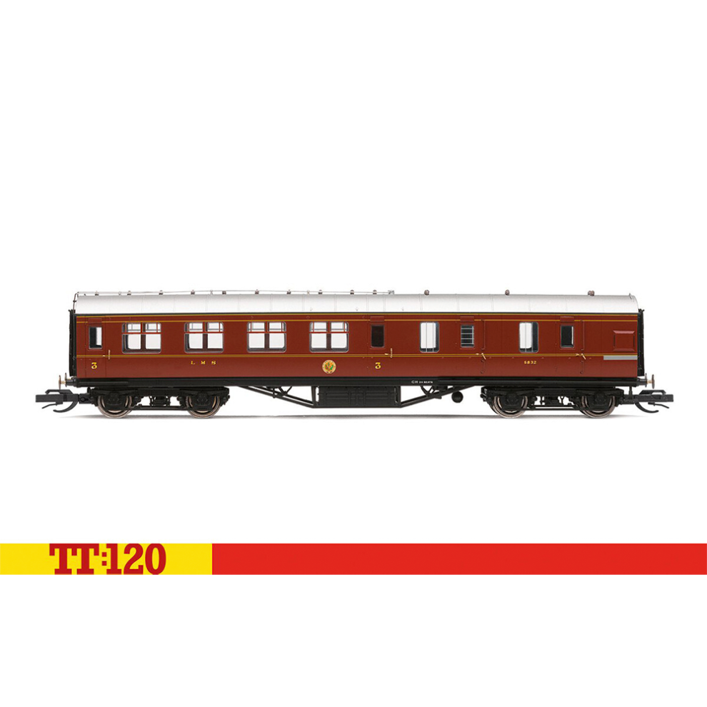 Hornby TT:120 LMS 57' Brake Third 5832 - Era 3 TT4009A