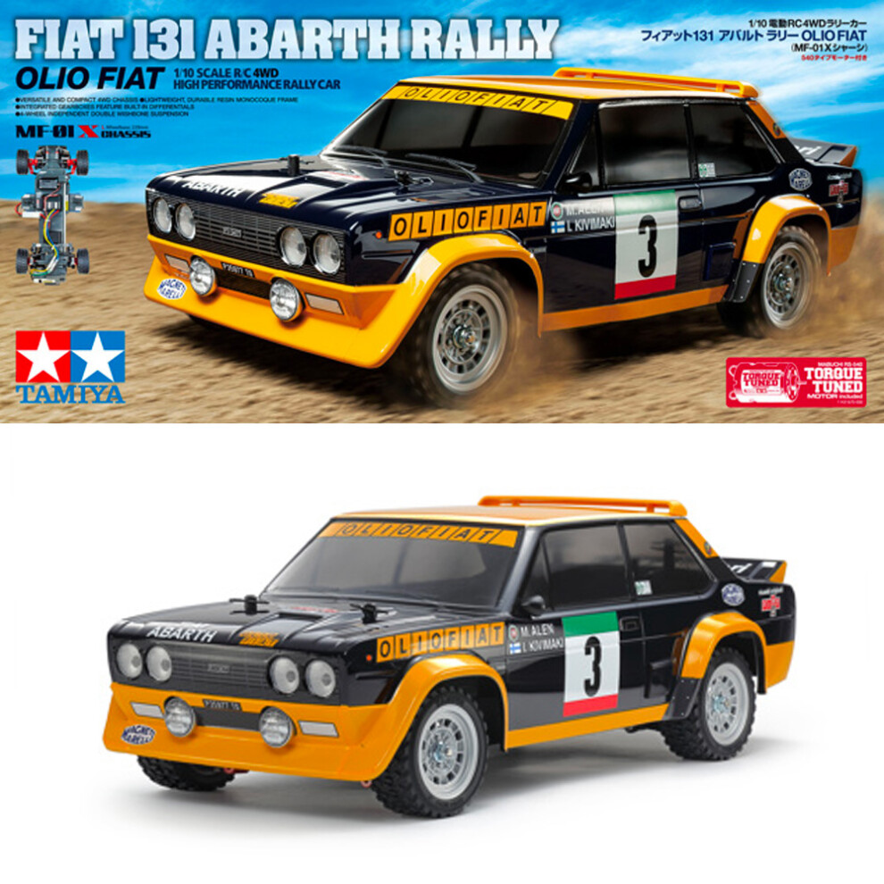 Tamiya RC 58723 Fiat 131 Abarth Rally Olio (MF-01X) 1:10 Car Assembly Kit