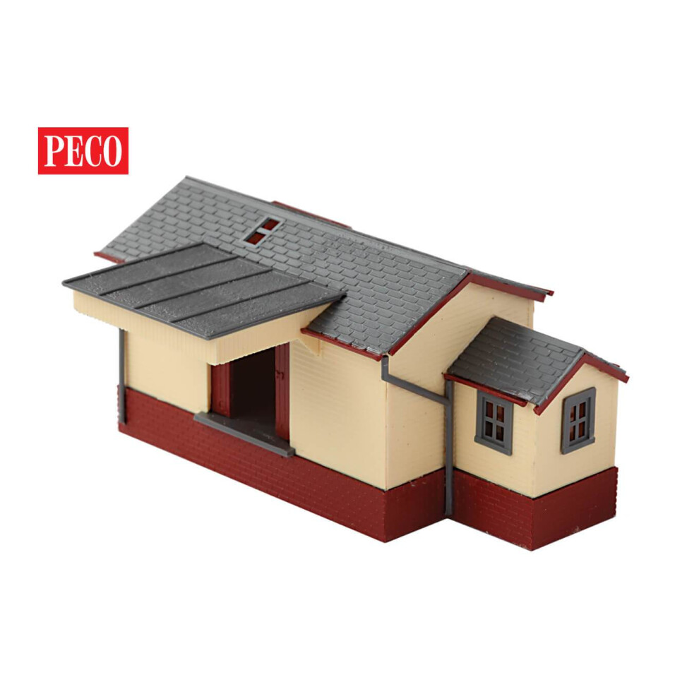 PECO NB-6 Goods Shed, Brick/Timber Type N Gauge