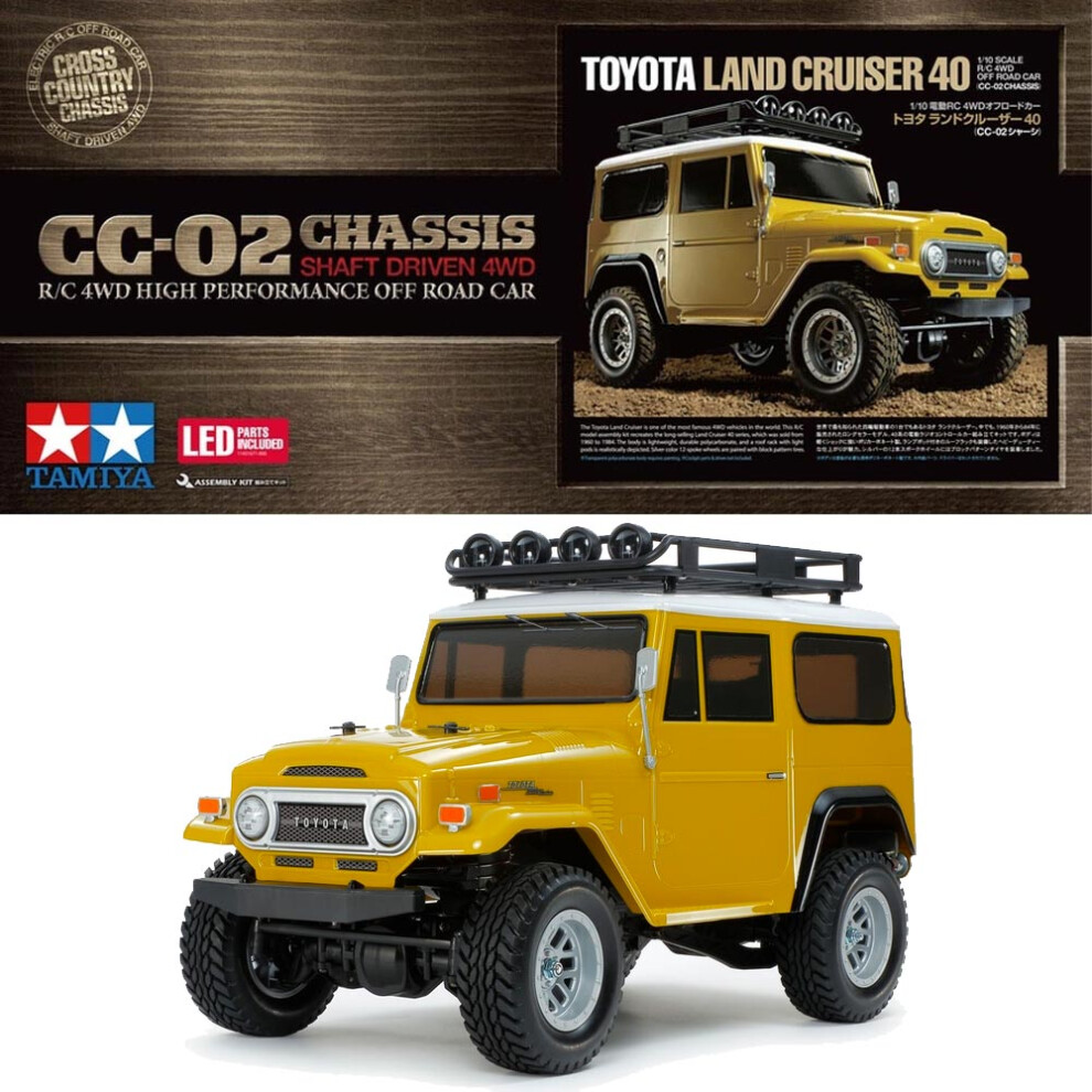 Tamiya RC 58715 Toyota Land Cruiser 40 CC-02 1:10 RC Car Assembly Kit