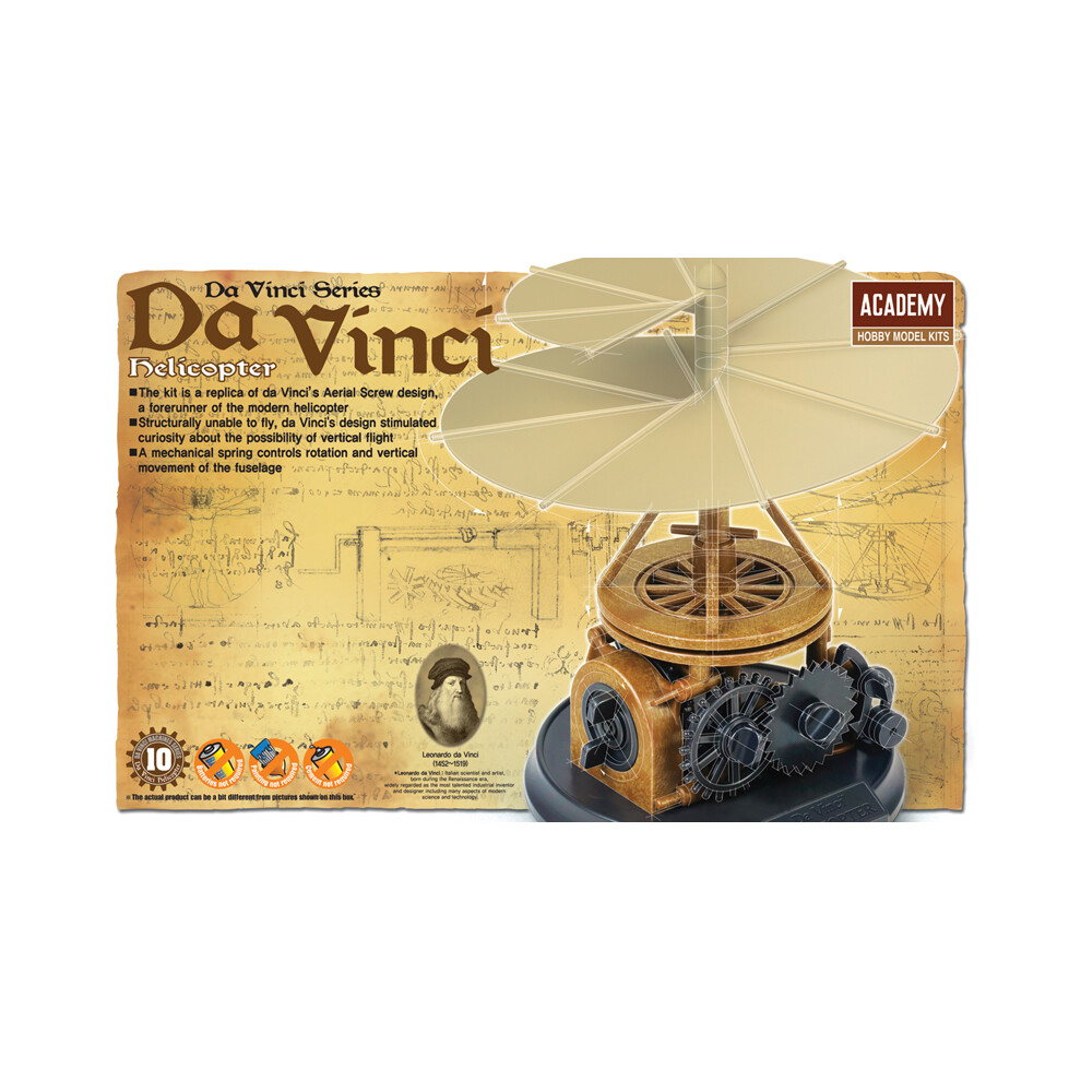 Academy 18159 Da Vinci Helicopter Model Kit