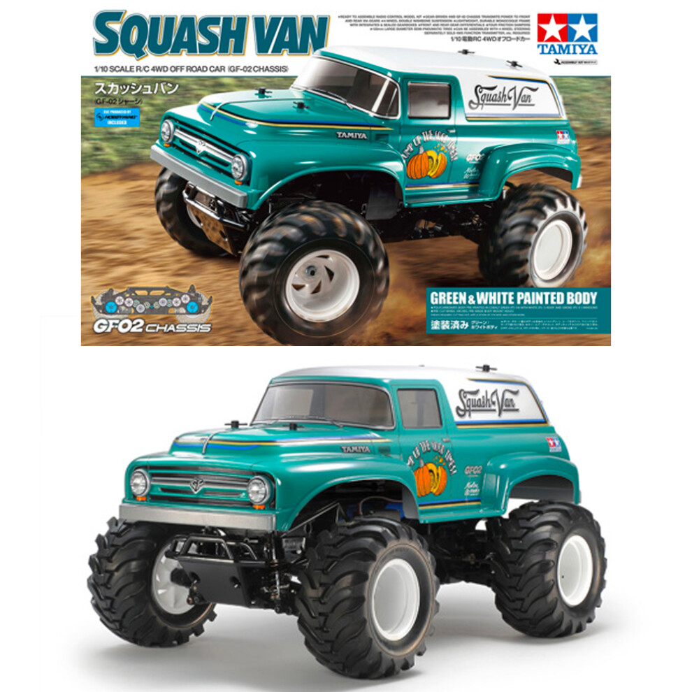 Tamiya RC 47497 Squash Van Green White PB (GF-02) 1:10 RC Assembly Kit