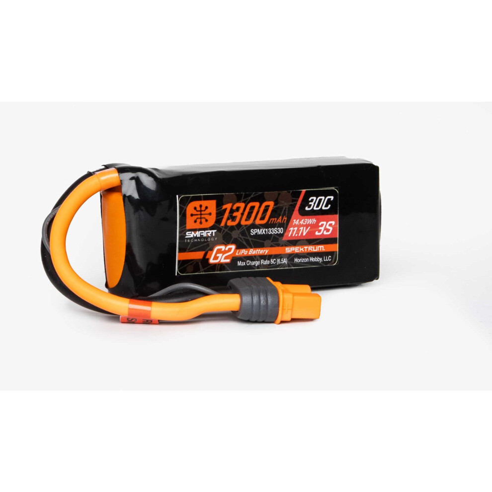 Spektrum 1300Mah 3S 11.1V Smart G2 30C Ic3 Spmx133s30 605482719459