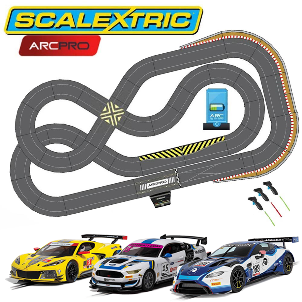 Scalextric Digital Bundle SL5 2024 ARC PRO 3 GT Cars Jadlamracing Layout