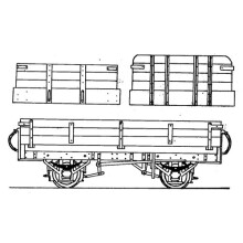 Dundas Models DMDT05 Irish NG Open Goods Wagon Kit OO9 Gauge