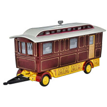 Oxford Diecast 76SCV001 Showmans Caravan Maroon OO Gauge