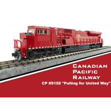Kato EMD SG90/43MAC Canadian Pacific 9159 Pulling for United Way K176-5628 N
