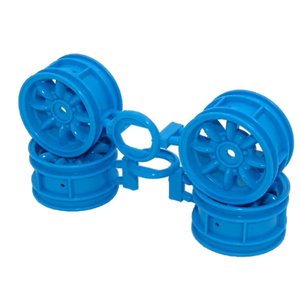 Tamiya 9335844 Ford Escort MKII Wheels Blue x4 RC Car Spare Part