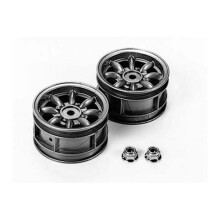 Tamiya 50569 M-Chassis 8-Spoke Wheels 2 Pcs. (Silver), M01/M03/M05/M05Ra/M06/M07