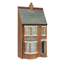 Scenecraft 44-0213B Low Relief Left Hand Bay Terrace Blue OO Gauge