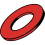 Kadee 208 Red Insulating Washers .015'' (4dz) HO 1
