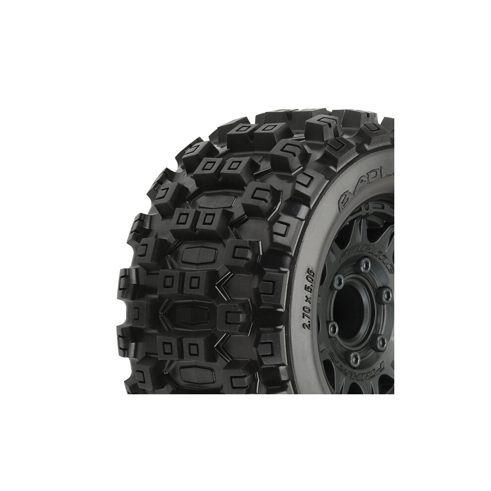 Proline Badlands Mx28 2.8" All Terrain Tyres Blk Raid Wheel 6X30 PL10125-10