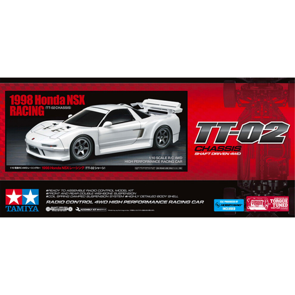 Tamiya RC 58739 1998 Honda NSX Racing (TT-02) 1:10 RC Assembly Kit