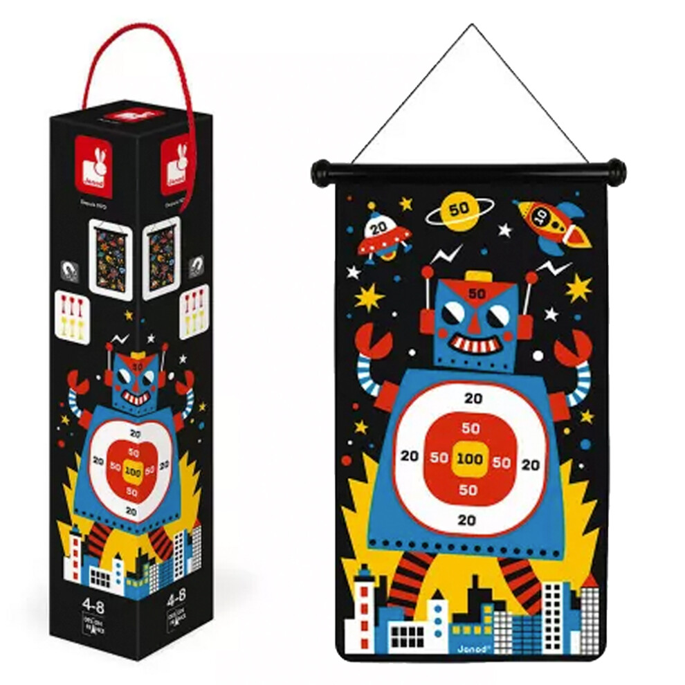 Janod Magnetic Dart Game - Robot Theme J02073