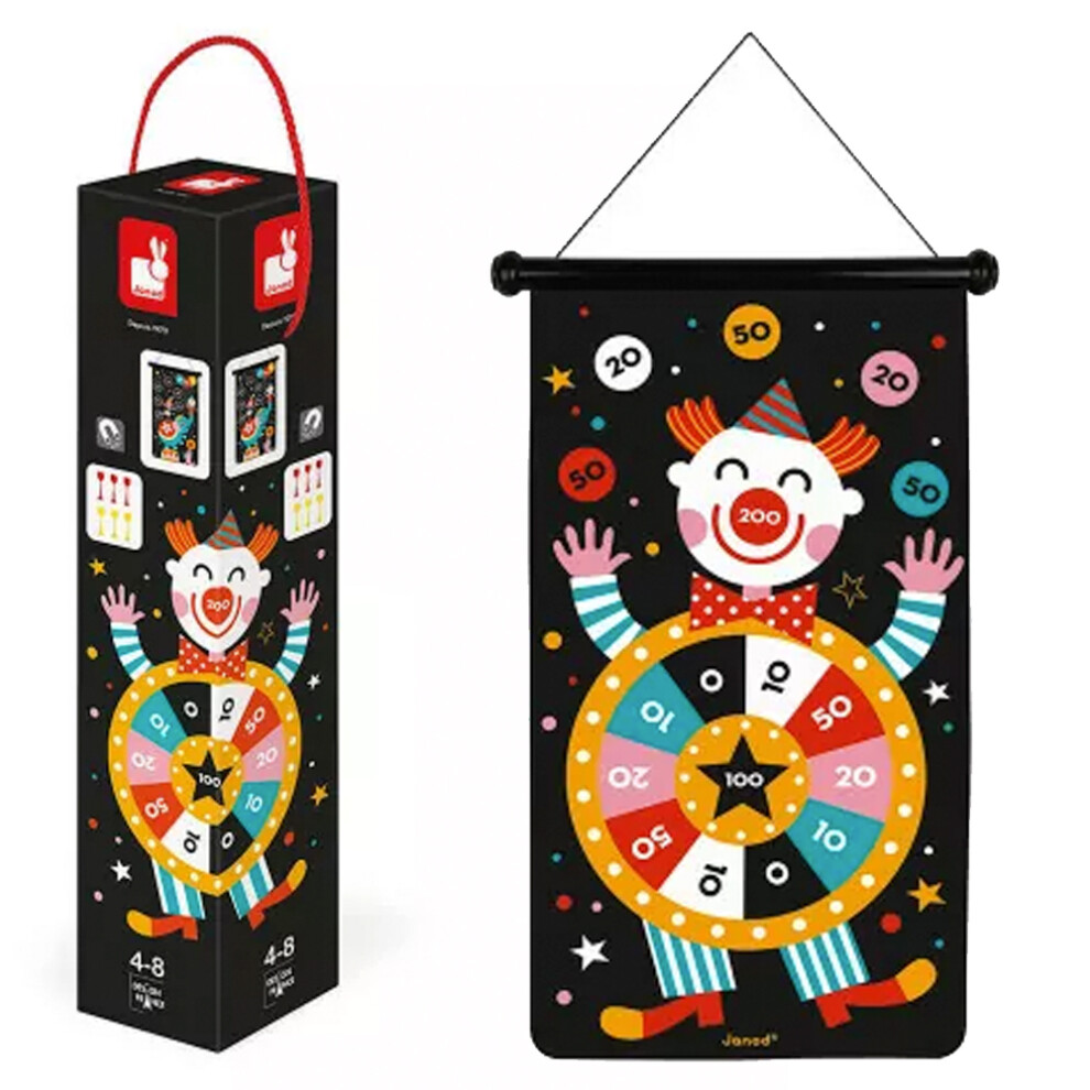 Janod Magnetic Dart Game - Circus Theme J02074