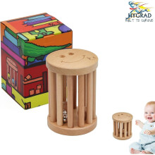 Wooden Rattle Toy Early Education Childhood Baby Wooden Toys Hand Rattle baby Gift