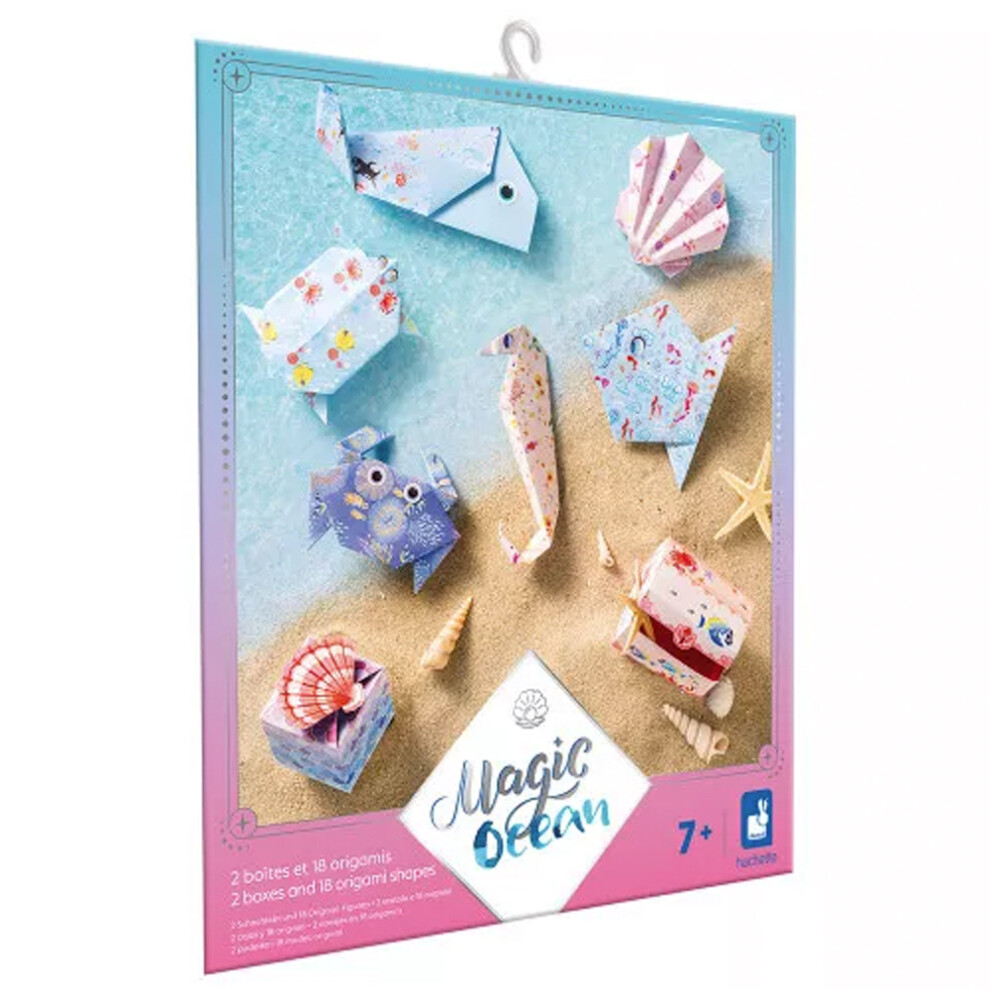 Janod Magic Ocean - 2 Boxes and 18 Origami Shapes Craft Kit J07749