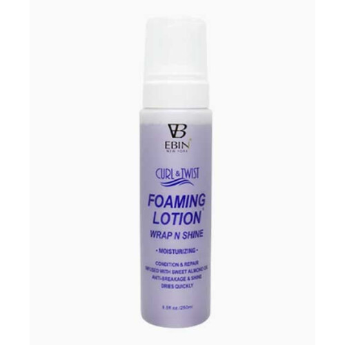 EBIN New York  Curl And Twist Foaming Lotion Wrap And Shine Moisturizing