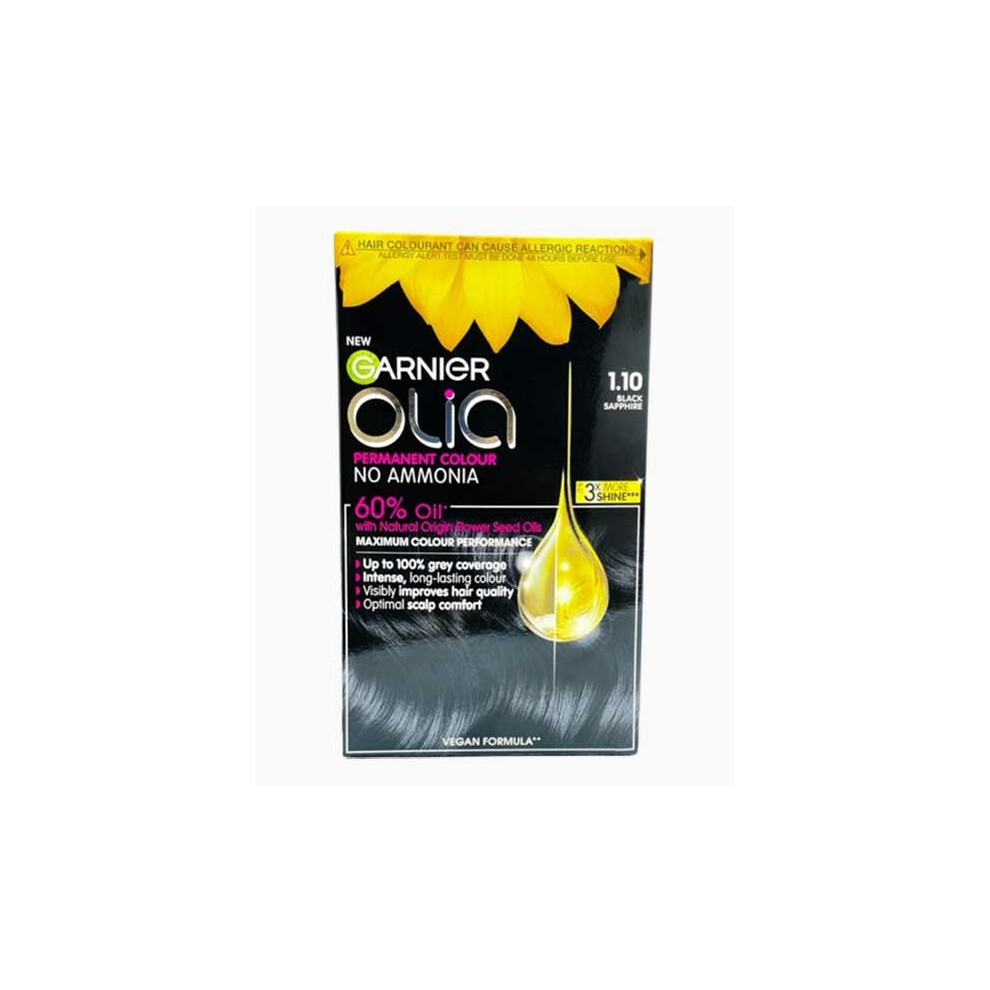 Garnier Olia Permanent Hair Color 1.10 Black Sapphire