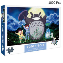 (Totoro) Puzzle 1000 Piece Toy One Piece Naruto Stress Relief For Adults Challenging