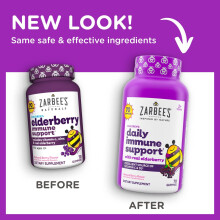 Zarbee's Naturals Children's Elderberry Immune Support Gummies, Natural Berry, 80 ct.