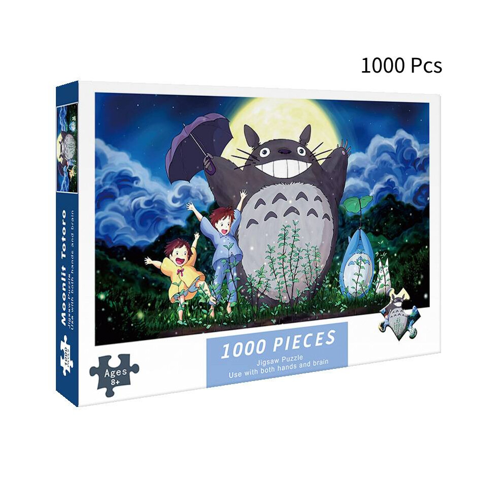 (Totoro) 1000 Piece Puzzle Toy One Piece Naruto Stress Relief For Adults Challenging