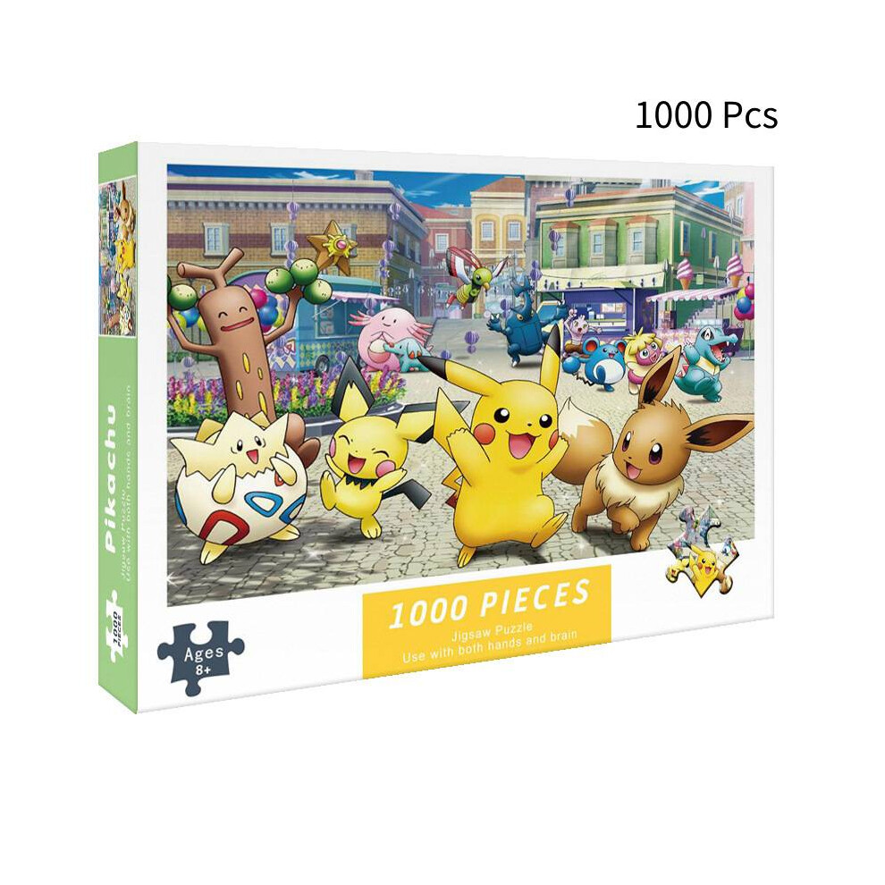 (Pikachu) 1000 Piece Puzzle Toy One Piece Naruto Stress Relief For Adults Challenging