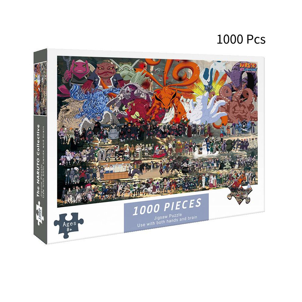 (Naruto) 1000 Piece Puzzle Toy One Piece Naruto Stress Relief For Adults Challenging